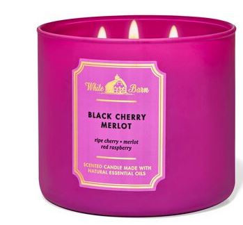 Black Cherry Merlot 3 wick candle