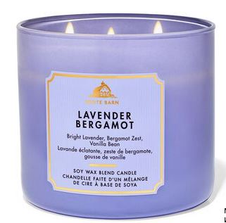 Lavender Bergamot 3 wick Candle