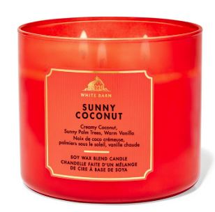 Sunny Coconut 3 wick Candle